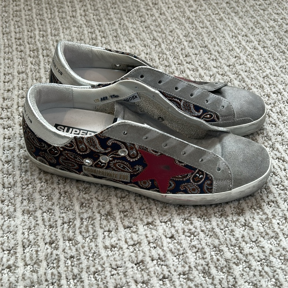 Golden Goose paisley low top sneakers